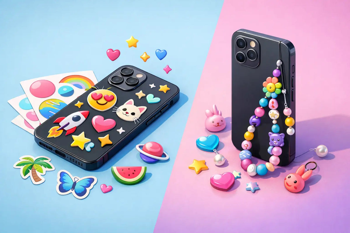 Stickers or Phone Charms? Pick Your Style
