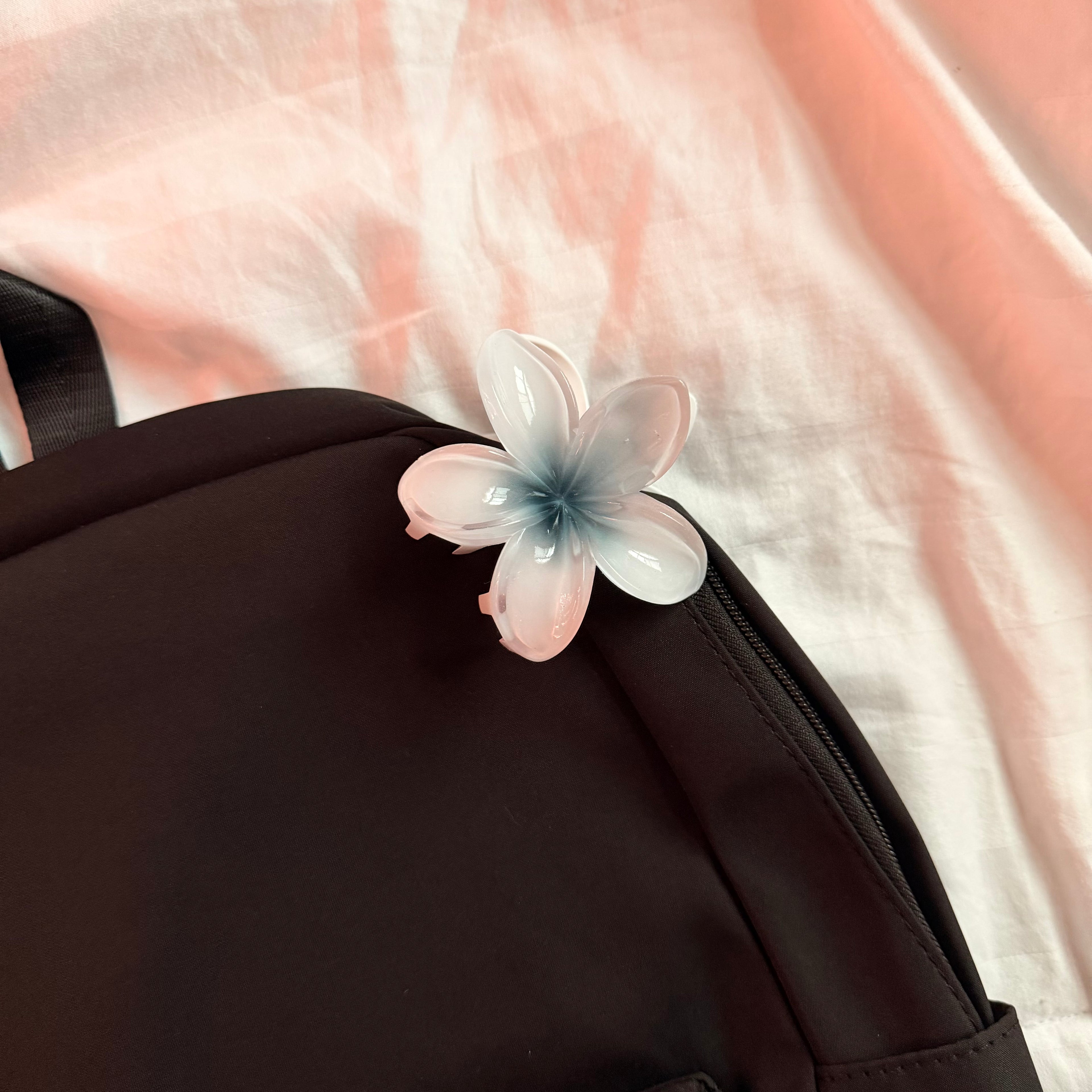 Floral shark Hair clips