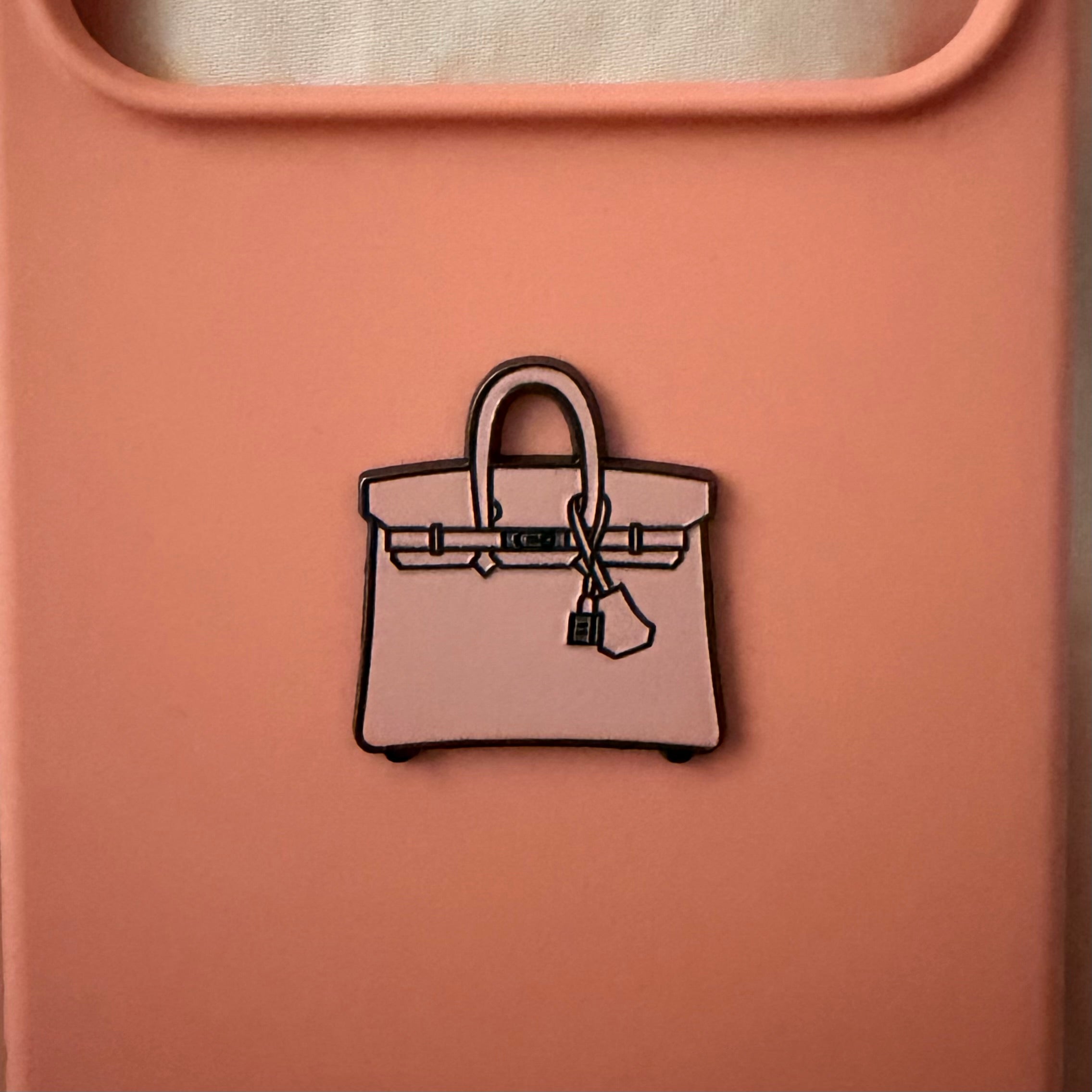 Pink bag sticker