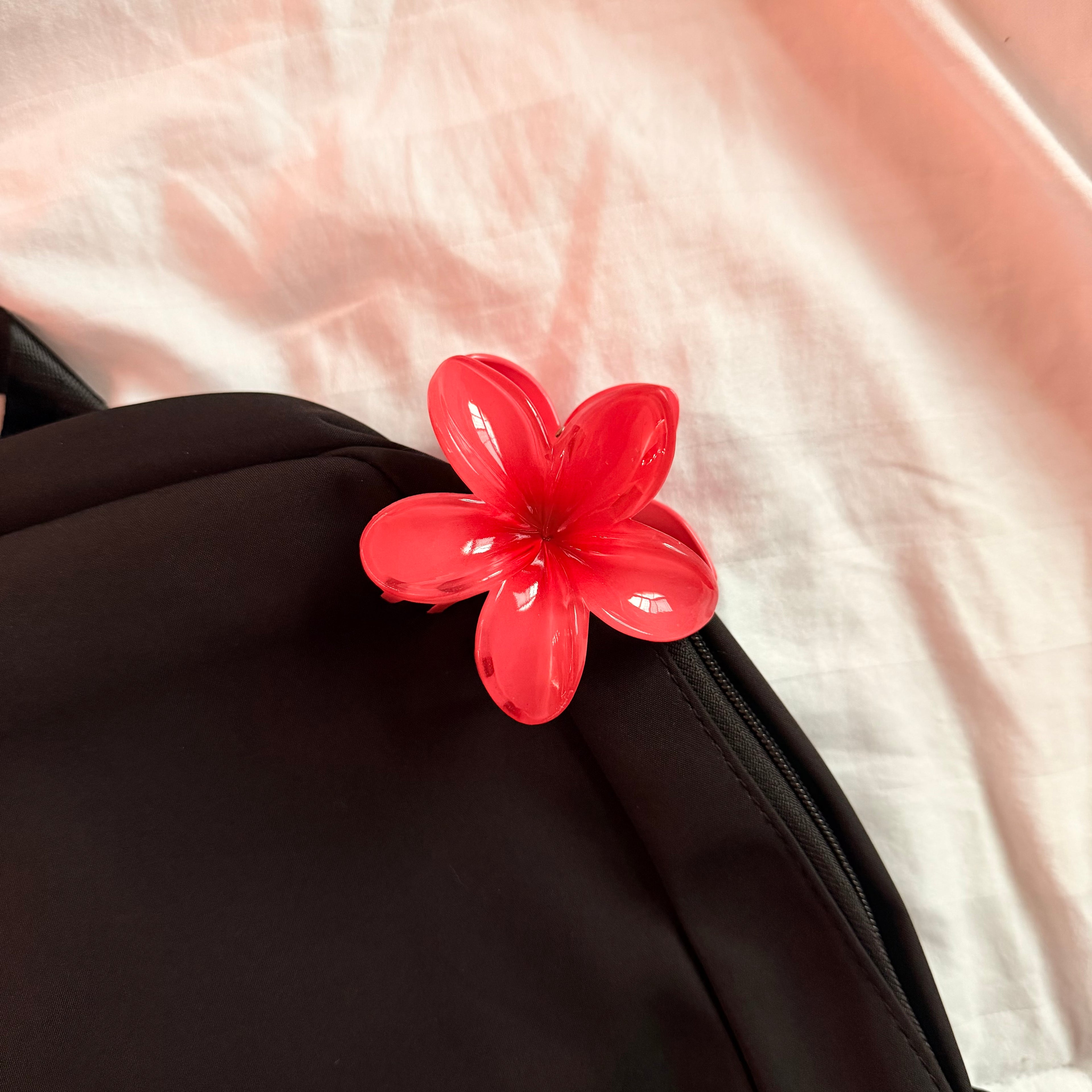 Floral shark Hair clips